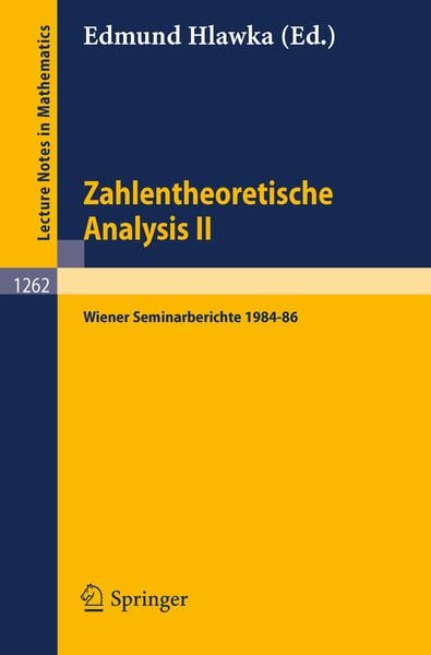 Produktbild: Zahlentheoretische Analysis II