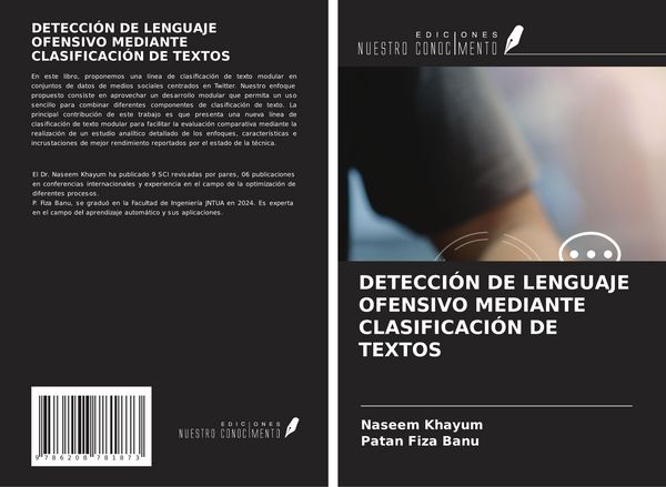 Produktbild: DETECCI&Oacute;N DE LENGUAJE OFENSIVO MEDIANTE CLASIFICACI&Oacute;N DE TEXTOS