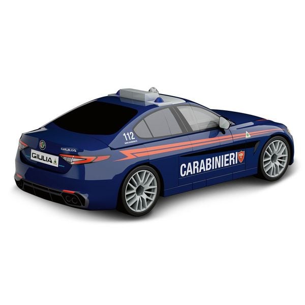 Produktbild: COBI-24654 - Alfa Romeo Giulia Quadrifoglio Carabinieri, Bausatz 1:35, 99 Klemmbausteine