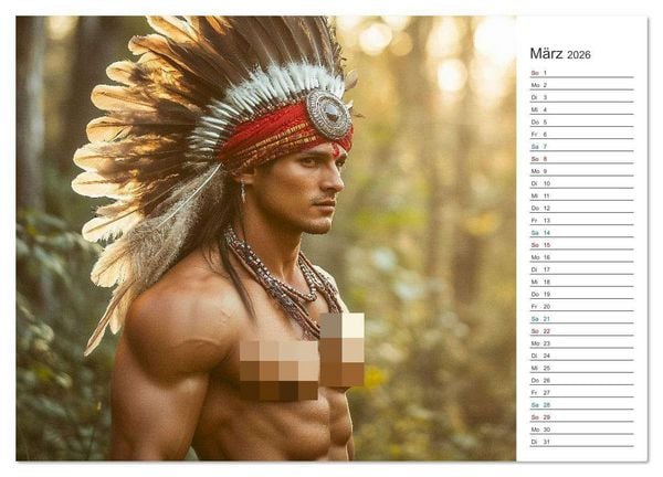 Produktbild: Im Bann des Kriegers (hochwertiger Premium Wandkalender 2026 DIN A2 quer), Kunstdruck in Hochglanz