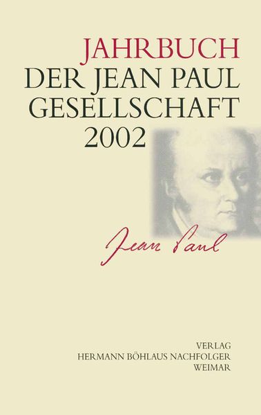 Produktbild: Jahrbuch der Jean Paul Gesellschaft