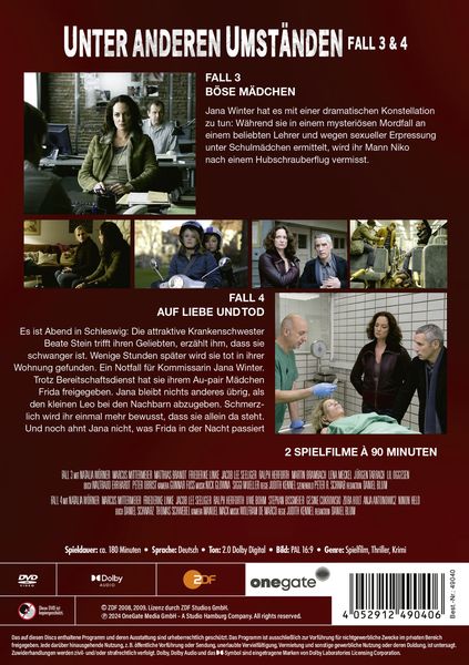 Produktbild: Unter anderen Umst&auml;nden - Fall 3 & 4 [2 DVDs]