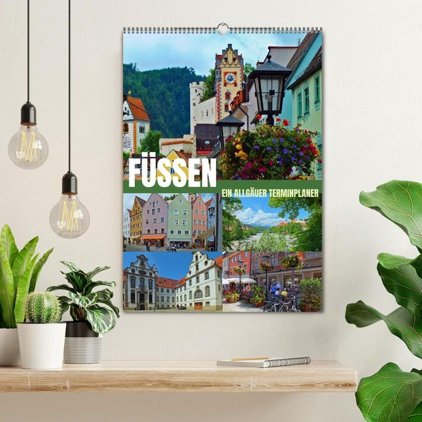 Produktbild: F&uuml;ssen - Ein Allg&auml;uer Terminplaner (Wandkalender 2026 DIN A2 hoch), CALVENDO Monatskalender