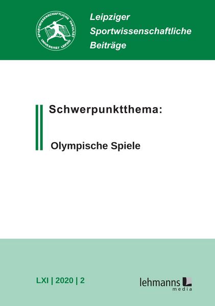 Produktbild: Leipziger Sportwissenschaftliche Beitr&auml;ge