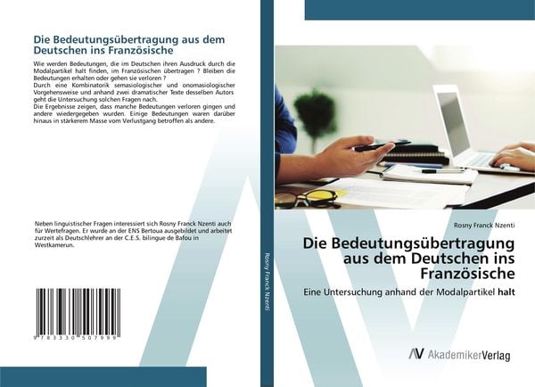 Die Bedeutungsübertragung aus dem Deutschen ins Französische, Taschenbuch von Rosny Franck Nzenti, AV Akademikerverlag, 9783330507999