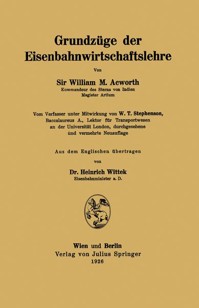 Produktbild: Grundz&uuml;ge der Eisenbahnwirtschaftslehre