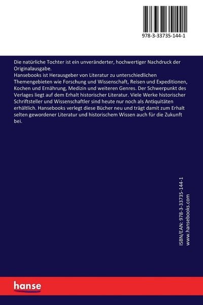 Produktbild: Die nat&uuml;rliche Tochter