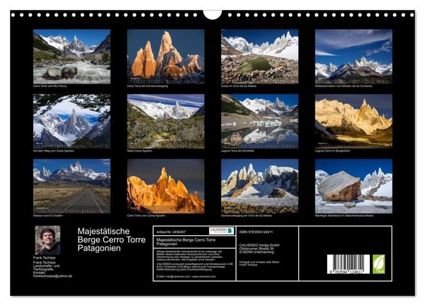 Produktbild: Majest&auml;tische Berge Cerro Torre Patagonien (Wandkalender 2027 DIN A3 quer), CALVENDO Monatskalender
