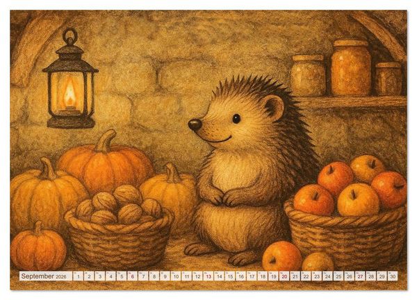 Produktbild: Zuhause bei den Kleinen. Ein Jahr voller tierischer R&uuml;ckzugsorte. (hochwertiger Premium Wandkalender 2026 DIN A2 quer), Kunstdruck in Hochglanz