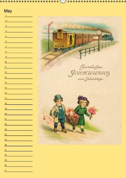 Produktbild: Nostalgic greetings (Wall Calendar perpetual DIN A2 Portrait)