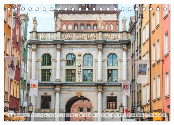 Produktbild: Polnische Dreistadt - Danzig, Gdingen und Seebad Sopot (Tischkalender 2026 DIN A5 quer), CALVENDO Monatskalender