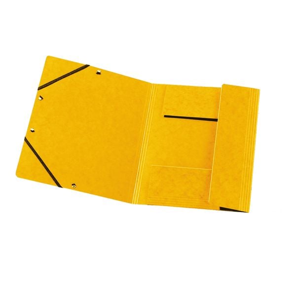 Herlitz Einschlagmappe mit Gummizug A4 gelb