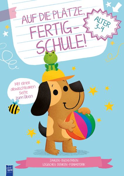 Auf die Plätze, fertig - Schule! 3-4 Jahre (Cover Hund), Paperback von , Yoyo Books, 9789464766356