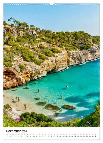 Produktbild: Mallorca - Insel des Gl&uuml;cks (Wandkalender 2026 DIN A2 hoch), CALVENDO Monatskalender