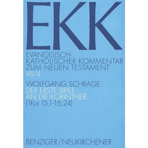 Produktbild: Evangelisch-Katholischer Kommentar zum Neuen Testament (EKK) / Der erste Brief an die Korinther