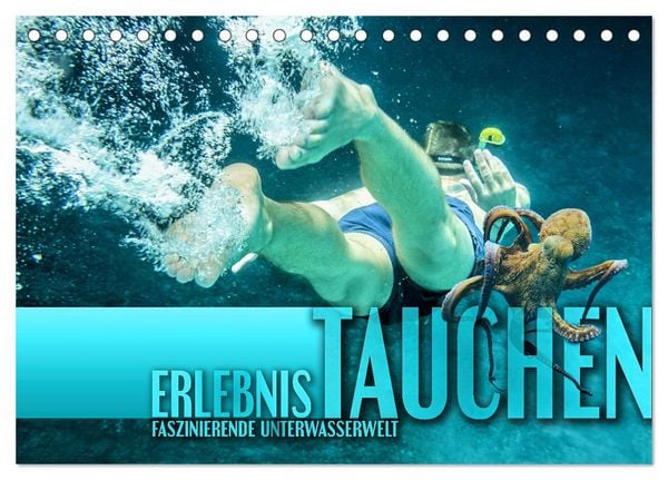 Produktbild: Erlebnis Tauchen - faszinierende Unterwasserwelt (Tischkalender 2026 DIN A5 quer), CALVENDO Monatskalender