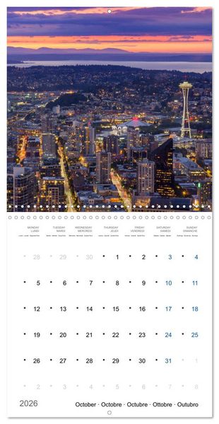 Produktbild: World Cities at Night (Wall Calendar 2026 12 &times; 12 Inch) CALVENDO 12 Month Wall Calendar