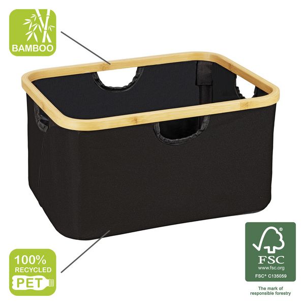 Produktbild: Korb Mod. Ecori, 2er Set, Textilien aus 100 % recyceltem Polyester