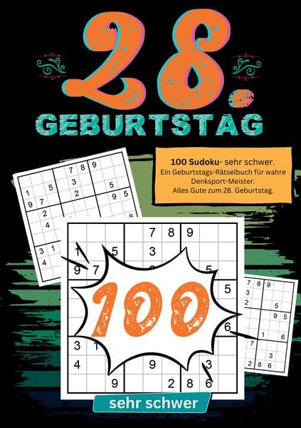 28. Geburtstag- Sudoku Geschenkbuch, Taschenbuch von Geburtstage mit Sudoku, Tredition, 9783384234650