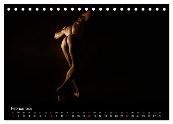 Produktbild: M&Auml;NNER - AKTE ZWISCHEN KRAFT UND SINNLICHKEIT (Tischkalender 2026 DIN A5 quer), CALVENDO Monatskalender