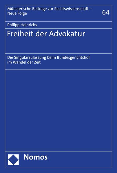 Produktbild: Freiheit der Advokatur