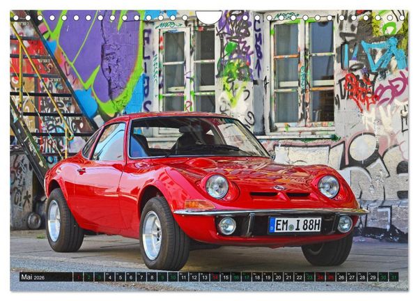 Produktbild: Opel GT 1900 AL Eine deutsche Sportwagenlegende (Wandkalender 2026 DIN A4 quer), CALVENDO Monatskalender