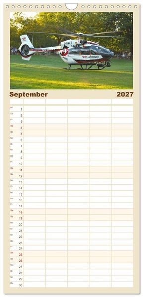 Produktbild: Familienplaner 2027 - Wo Kraft schwebt und Pr&auml;zision fliegt mit 5 Spalten (Wandkalender, 21 x 45 cm) CALVENDO