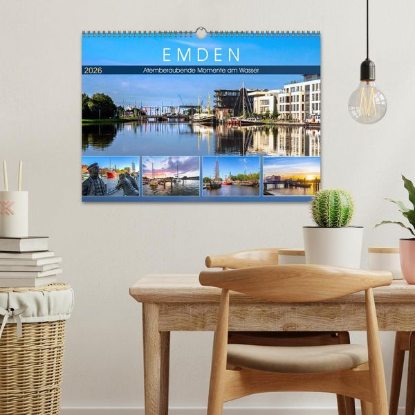 Produktbild: EMDEN Atemberaubende Momente am Wasser (Wandkalender 2026 DIN A3 quer), CALVENDO Monatskalender