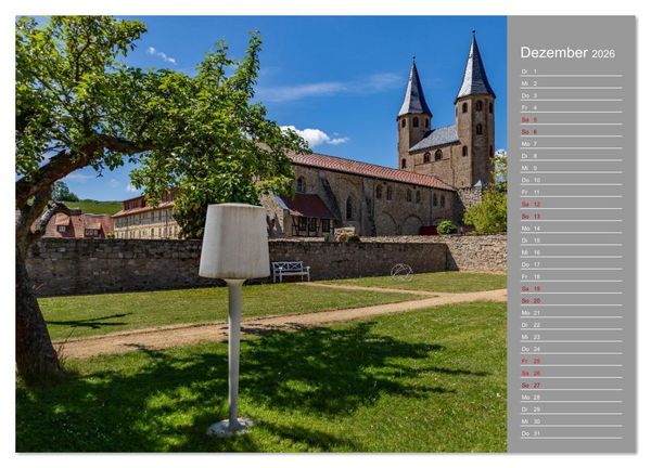 Produktbild: Kloster Dr&uuml;beck-Ehemalige Harzer Benediktiner-Abtei (hochwertiger Premium Wandkalender 2026 DIN A2 quer), Kunstdruck in Hochglanz