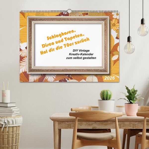Produktbild: Schlaghosen, Disco und Tapeten. Hol dir die 70er zur&uuml;ck (Wandkalender 2026 DIN A2 quer), CALVENDO Monatskalender
