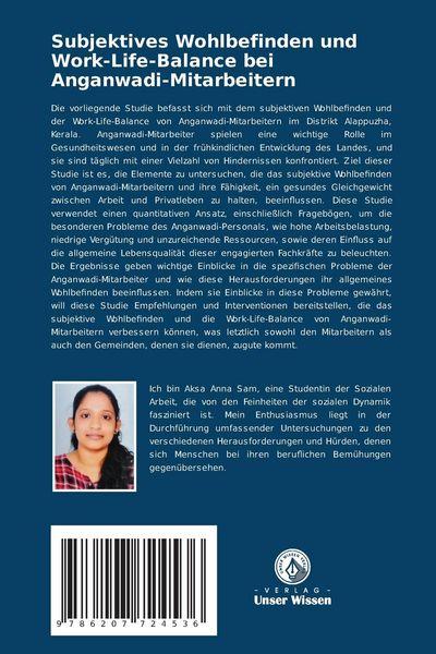 Produktbild: Subjektives Wohlbefinden und Work-Life-Balance bei Anganwadi-Mitarbeitern