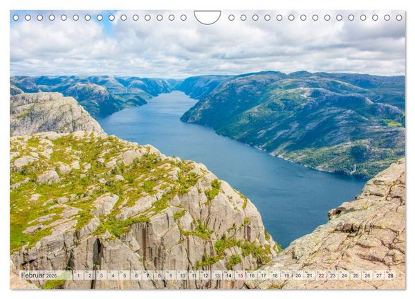 Produktbild: Fjorde & Felsen &ndash; Norwegens wilde Seele (Wandkalender 2026 DIN A4 quer), CALVENDO Monatskalender