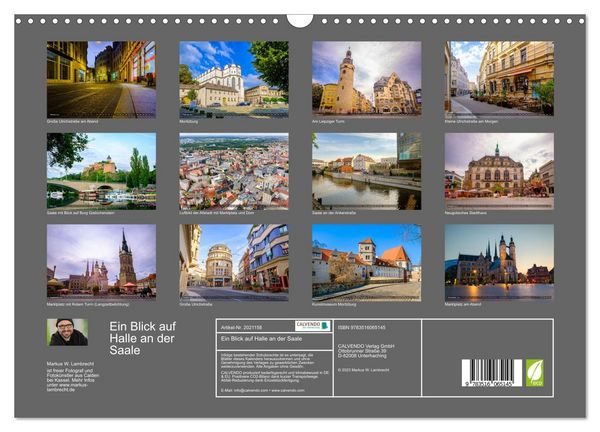 Produktbild: Ein Blick auf Halle an der Saale (Wandkalender 2026 DIN A3 quer), CALVENDO Monatskalender