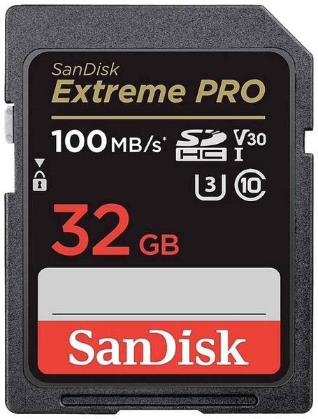 SanDisk Extreme PRO SDHC-Karte 32GB Class 10 UHS-I stoßsicher, Wasserdicht