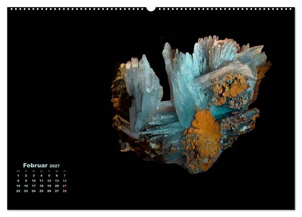 Produktbild: MINERALIEN designed by nature (hochwertiger Premium Wandkalender 2027 DIN A2 quer), Kunstdruck in Hochglanz