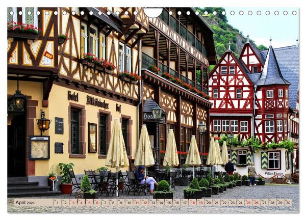 Produktbild: Bacharach - Sehenswerter Ort am Mittelrhein (Wandkalender 2026 DIN A4 quer), CALVENDO Monatskalender