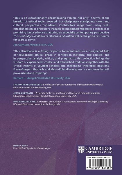 Produktbild: The Cambridge Handbook of Ethics and Education