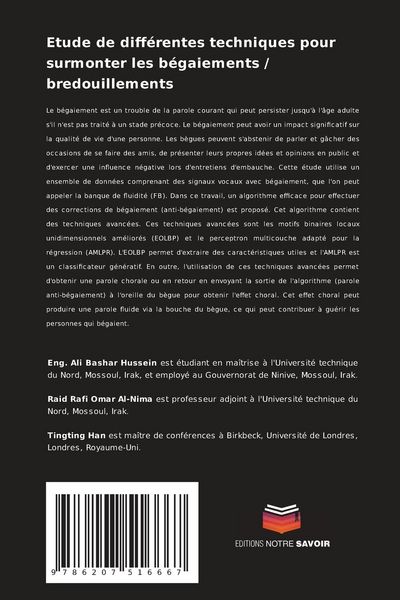 Produktbild: Etude de diff&eacute;rentes techniques pour surmonter les b&eacute;gaiements / bredouillements