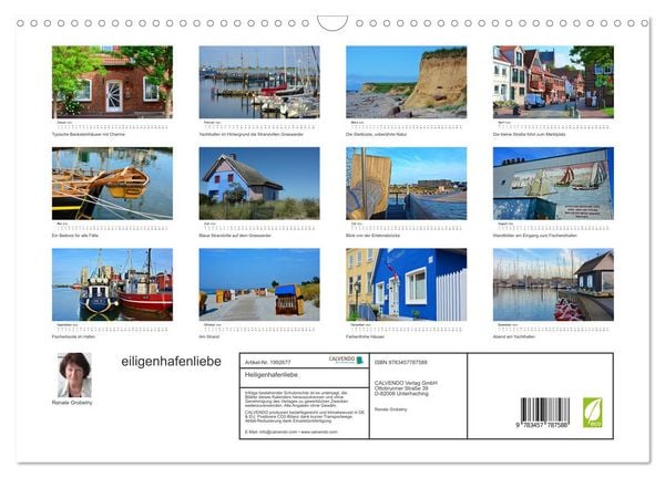 Produktbild: Heiligenhafenliebe (Wandkalender 2026 DIN A3 quer), CALVENDO Monatskalender