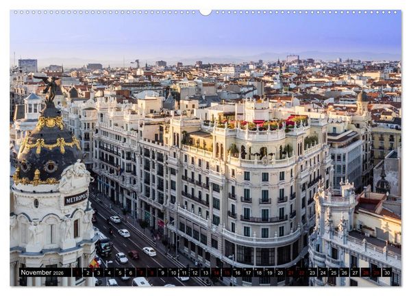 Produktbild: Madrid - Stadtansichten (Wandkalender 2026 DIN A2 quer), CALVENDO Monatskalender