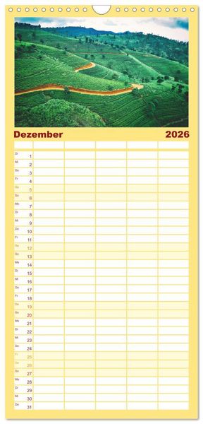Produktbild: Familienplaner 2026 - Sri Lanka - Eine wahre Perle im Indischen Ozean mit 5 Spalten (Wandkalender, 21 x 45 cm) CALVENDO