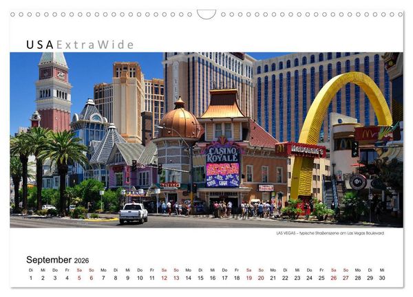 Produktbild: Impressionen aus LAS VEGAS (Wandkalender 2026 DIN A3 quer), CALVENDO Monatskalender