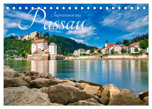 Produktbild: Impressionen aus Passau (Tischkalender 2026 DIN A5 quer), CALVENDO Monatskalender