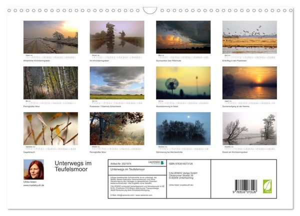 Produktbild: Unterwegs im Teufelsmoor (Wandkalender 2026 DIN A3 quer), CALVENDO Monatskalender