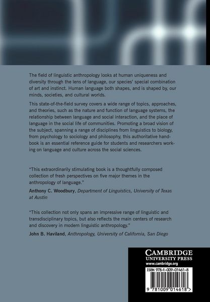 Produktbild: The Cambridge Handbook of Linguistic Anthropology