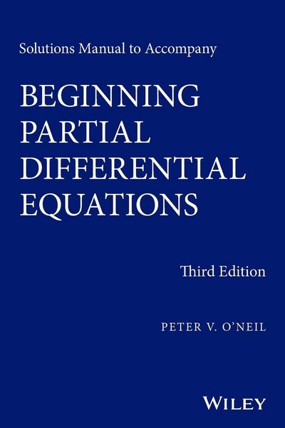 Produktbild: Solutions Manual to Accompany Beginning Partial Differential Equations