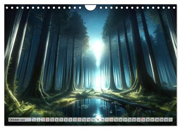 Produktbild: Momente der Ruhe - Beruhigende Ansichten f&uuml;r jeden Monat (Wandkalender 2026 DIN A4 quer), CALVENDO Monatskalender