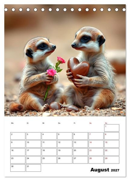 Produktbild: Die leisen Stimmen der Tiere (Tischkalender 2027 DIN A5 hoch), CALVENDO Monatskalender