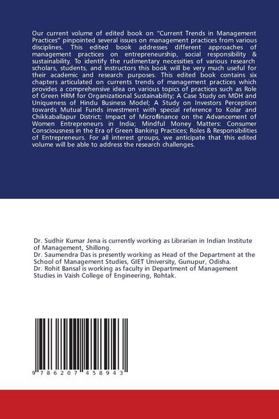 Produktbild: Current Trends in Management Practices