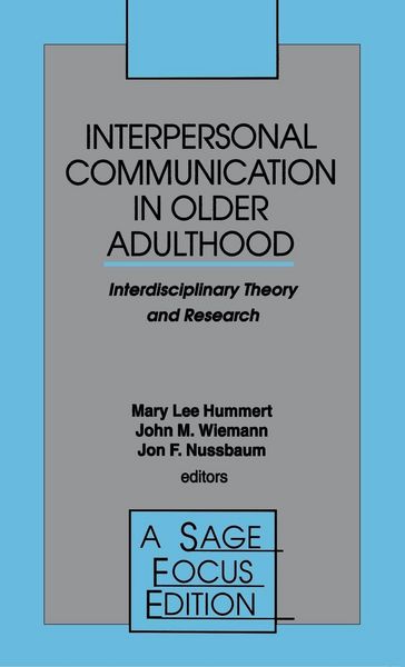 Produktbild: Interpersonal Communication in Older Adulthood